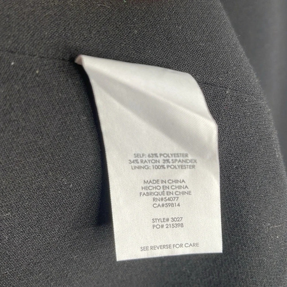 CABI Abbott Jacket Blazer Black Pleated Statement Balloon Sleeves Buttoned 4 - Picture 8 of 11